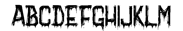 Grim Creeper Font UPPERCASE
