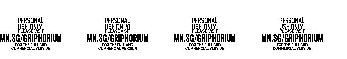 Griphorium PERSONAL USE Regular Font OTHER CHARS