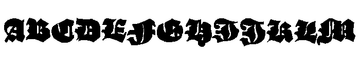 GrobeHand-Fleache Font UPPERCASE
