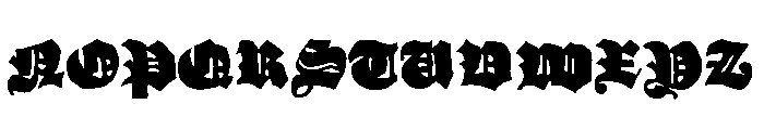 GrobeHand-Fleache Font UPPERCASE