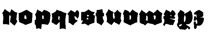 GrobeHand-Fleache Font LOWERCASE