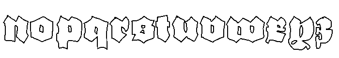 GrobeHand-Line Font LOWERCASE