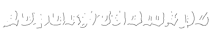 GrobeHand-Schlag Font UPPERCASE