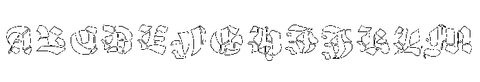 GrobeHand-VollLinie Font UPPERCASE