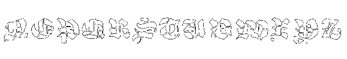 GrobeHand-VollLinie Font UPPERCASE