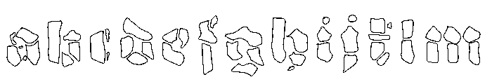 GrobeHand-VollLinie FONT