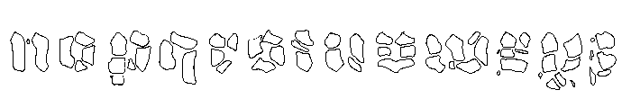 GrobeHand-VollLinie Font LOWERCASE