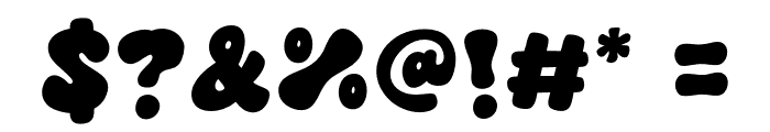 Groovy Clouds Font OTHER CHARS