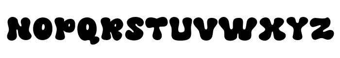 Groovy Clouds Font UPPERCASE