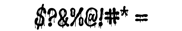 Groovy Liquor Drip Demo Font OTHER CHARS