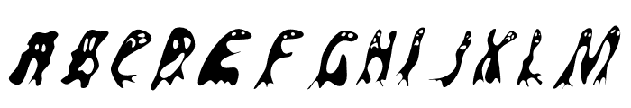 GroovyGhostiesFront-Regular Font LOWERCASE