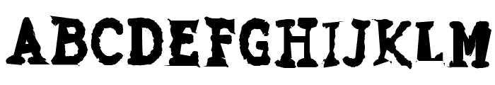 Grudge Font UPPERCASE
