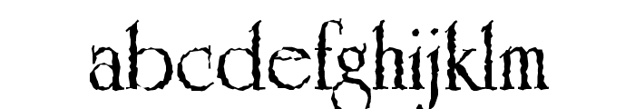 Grunge Caltek Bold Font LOWERCASE