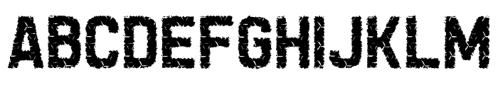 Grunge Tank Font UPPERCASE