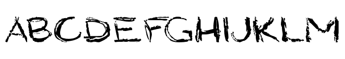 Grungy StyleRegular Font LOWERCASE