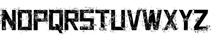 Grungy Font UPPERCASE