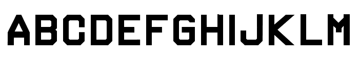 Gruppe F Fat Font LOWERCASE