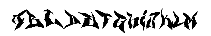 graffp Font UPPERCASE