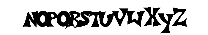 grafittiposter1 Font LOWERCASE