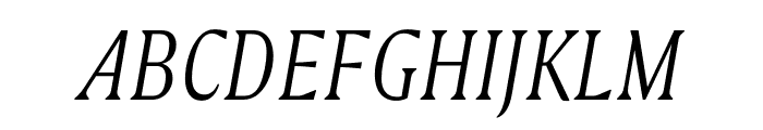 GRIFITO S LIGHT ITALIC Font UPPERCASE