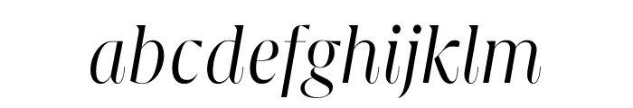 GRIFO L LIGHT ITALIC Font LOWERCASE