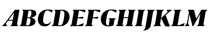 GRIFO S BLACK ITALIC Font UPPERCASE