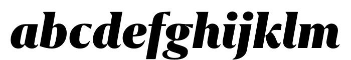 GRIFO S BLACK ITALIC Font LOWERCASE