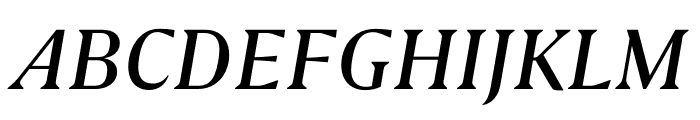 GRIFO S MEDIUM ITALIC Font UPPERCASE