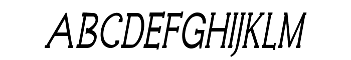 Grackle-CondensedItalic Font UPPERCASE