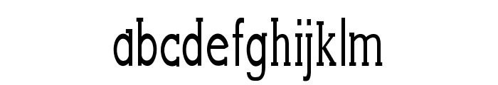 Grackle-CondensedRegular Font LOWERCASE