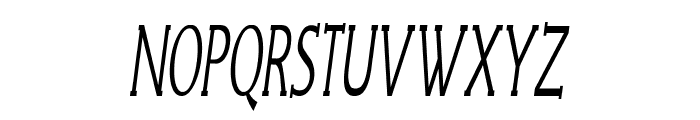 Grackle-ExtracondensedItalic Font UPPERCASE