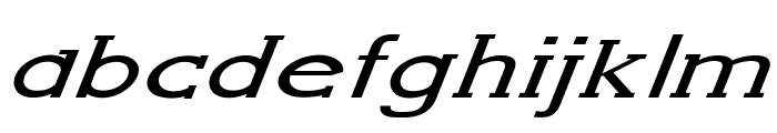 Grackle-ExtraexpandedItalic Font LOWERCASE