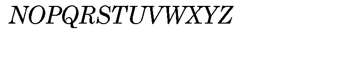 Grad Italic Font UPPERCASE