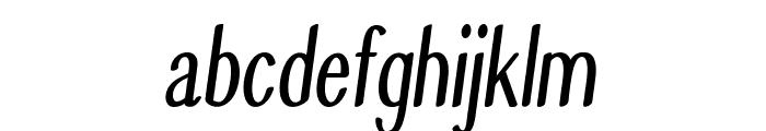 Graeble-CondensedItalic Font LOWERCASE