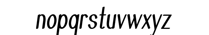 Graeble-CondensedItalic Font LOWERCASE