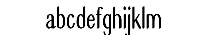Graeble-CondensedRegular Font LOWERCASE