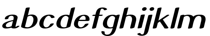 Graeble-ExpandedItalic Font LOWERCASE