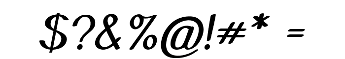 Graeble-Italic Font OTHER CHARS