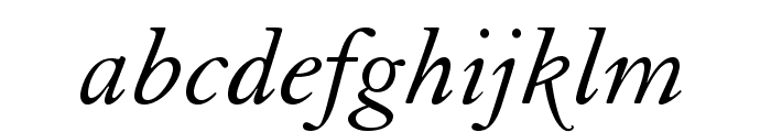 GranjonLTStd-Italic Font LOWERCASE