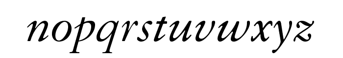 GranjonLTStd-Italic Font LOWERCASE