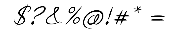 GravitasItalic Font OTHER CHARS