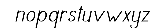 Greden-BoldItalic Font LOWERCASE