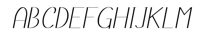 Greden-Italic Font UPPERCASE