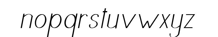 Greden-Italic Font LOWERCASE