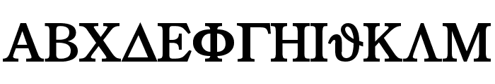 Greek Bold Font UPPERCASE