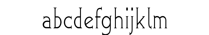 Greenhill-CondensedRegular Font LOWERCASE