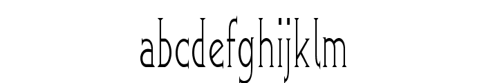Greenhill-ExtracondensedRegular Font LOWERCASE