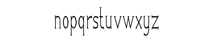 Greenhill-ExtracondensedRegular Font LOWERCASE