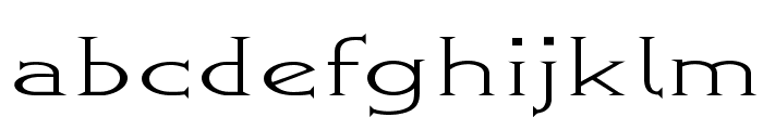 Greenhill-ExtraexpandedRegular Font LOWERCASE