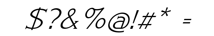 Greenhill-Italic Font OTHER CHARS
